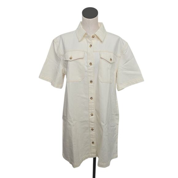 Madewell Dresses & Skirts - NWT‎ Madewell Denim Boxy Shirtdress in Vintage Canvas Womens Size XL 100% Cotton